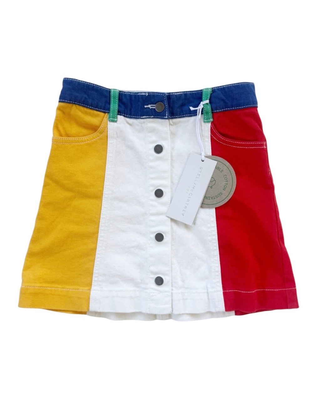 NWT Stella McCartney Color Blocked Skirt size 8